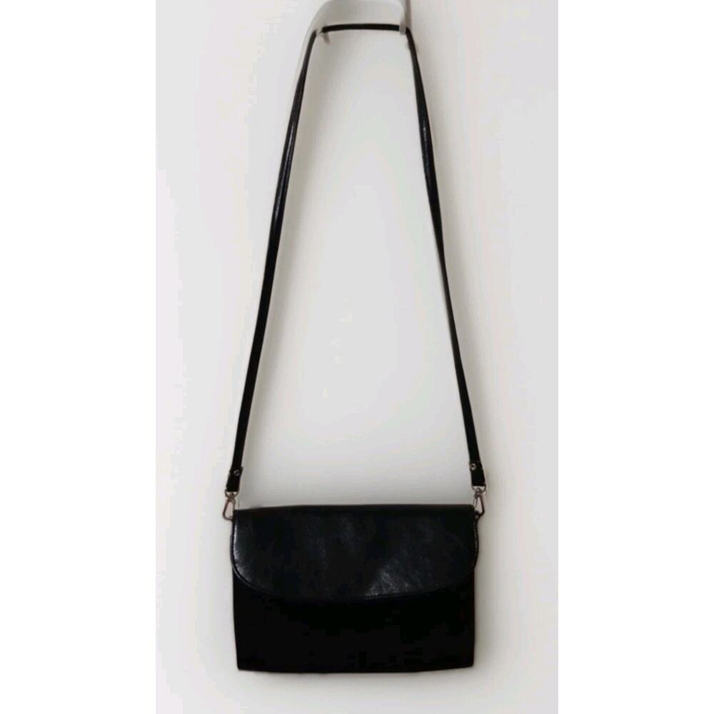 Vintage Black Bueno Faux Leather Handbag